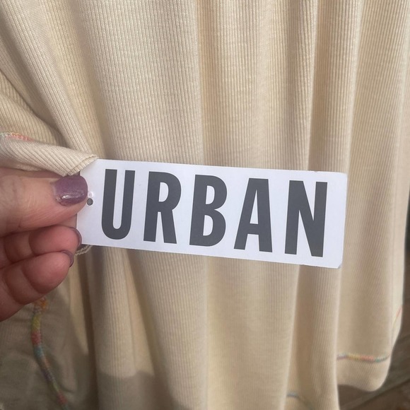 NWT!  Urban Outfitters Out from Under-Cream Button-Front Crop-Top Shirt OB138235 - Picture 4 of 15